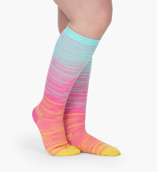 Everstep™ Chaussettes de Compression en rayures pour jambes sensibles